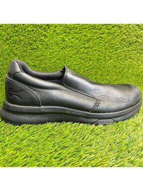 Kuru Kivi 2 Mens Size 12 Triple Black Classic Walking Leather‎ Slip-On Shoes